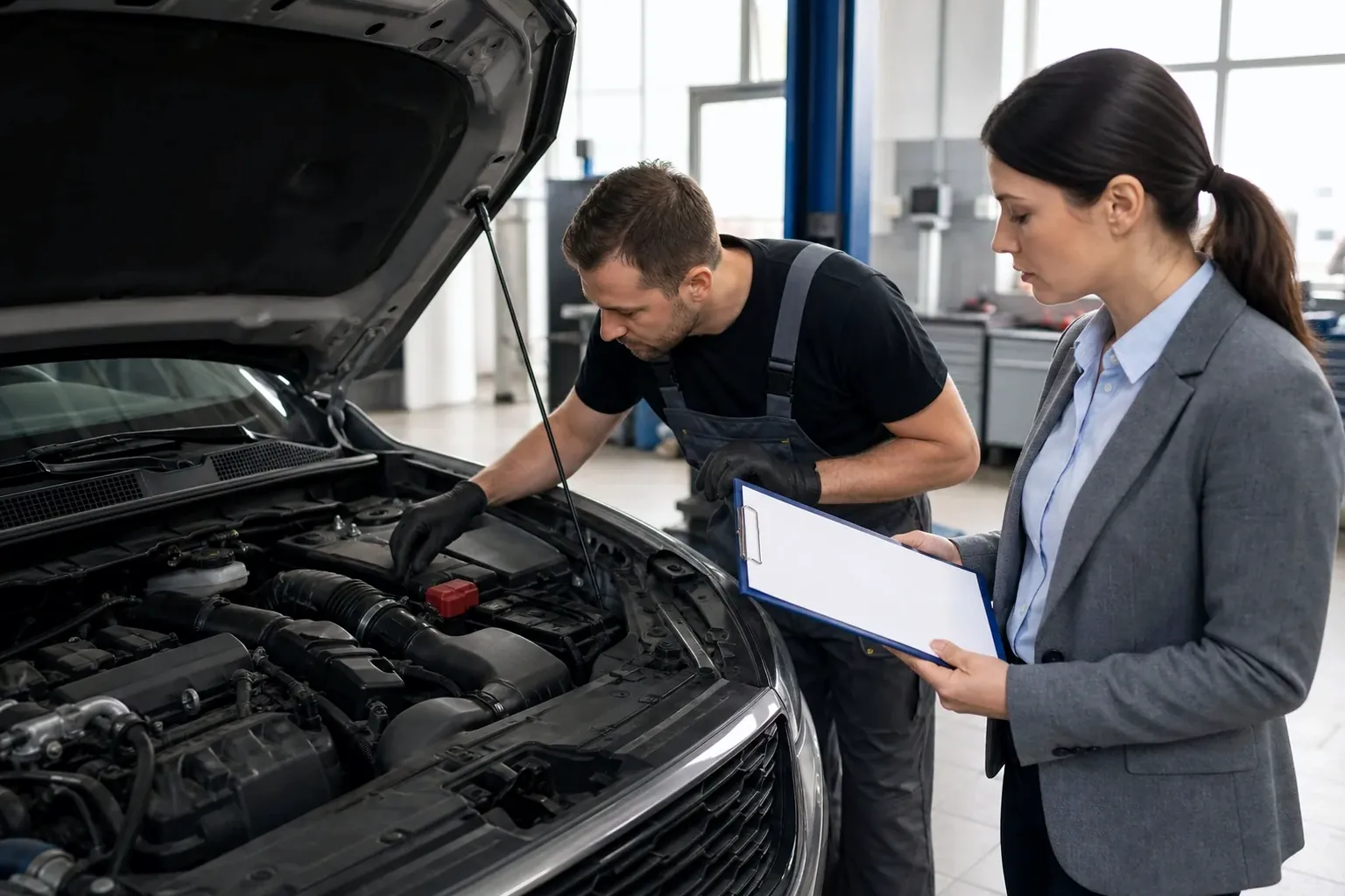 Técnico fazendo cadastro de motor em Teófilo Otoni.